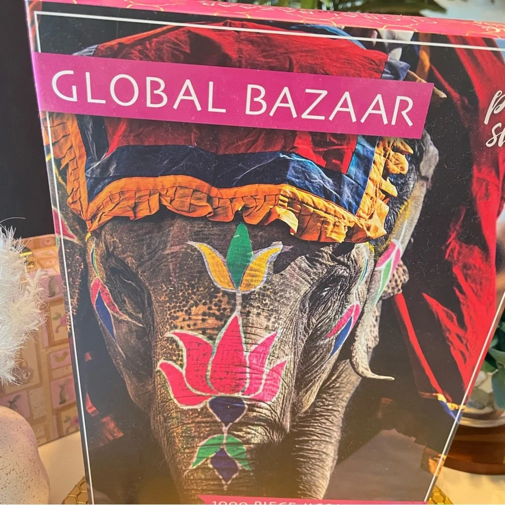 Global Bazaar 1000 Piece Jigsaw Puzzle - Multicolor